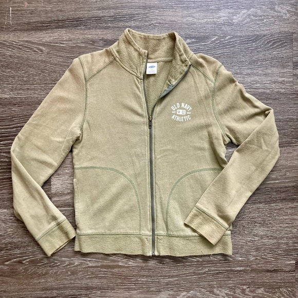 Old Navy Jackets & Blazers - Vintage Y2K Old Navy zip-up jacket in olive green in size medium